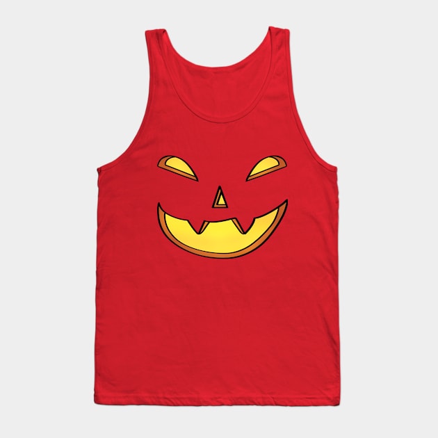 Lit jack-o- lantern Tank Top by Ashe Cloud